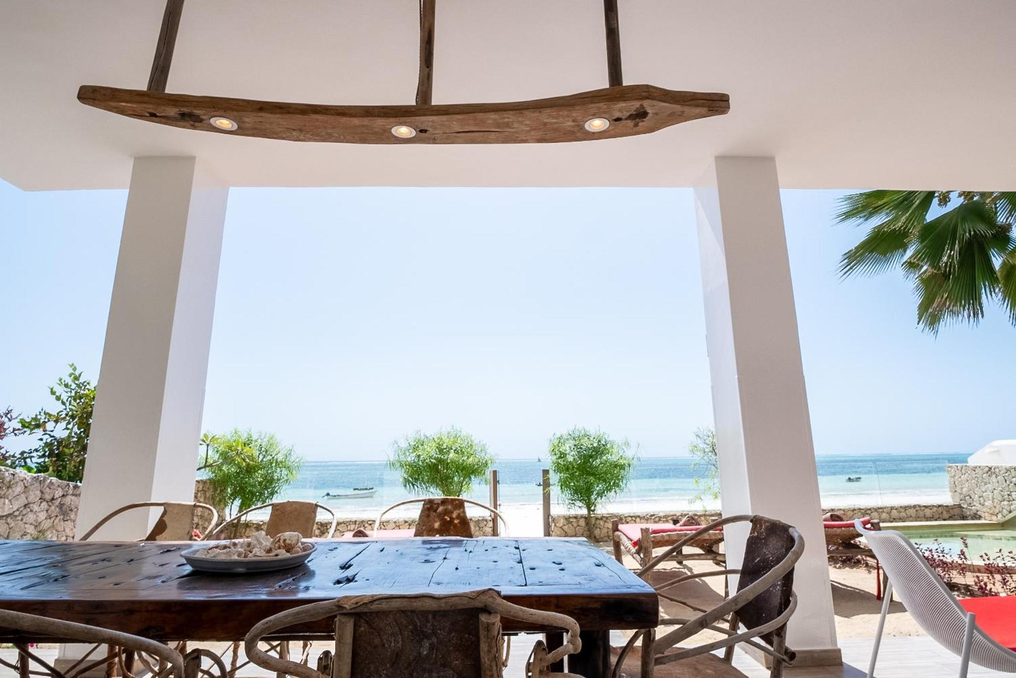 Ocean Blue Apartment With Panoramic Pool Zanzibarhouses كيوينجوا المظهر الخارجي الصورة